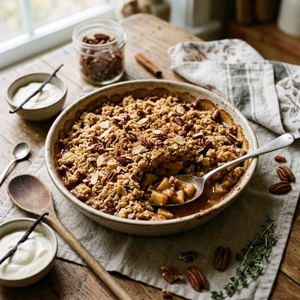 Crumble aux pommes keto