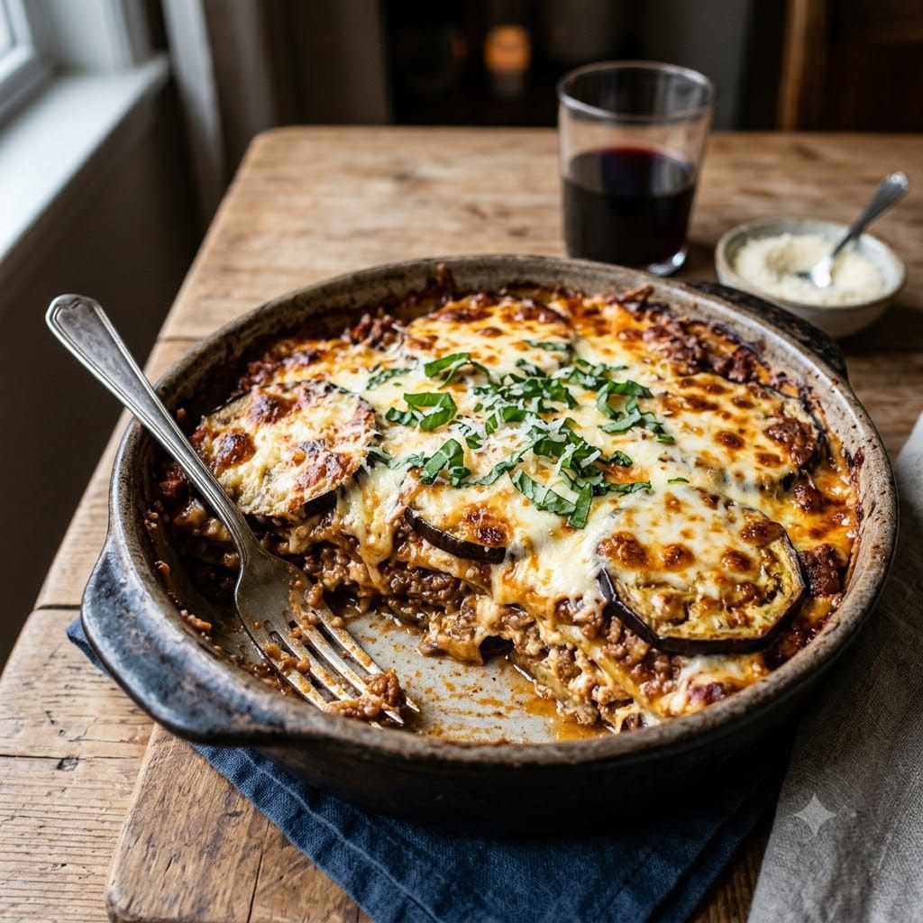 Lasagnes aubergine keto