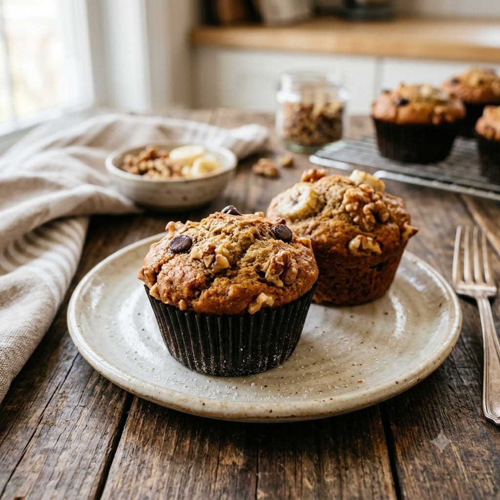 Muffin banane keto