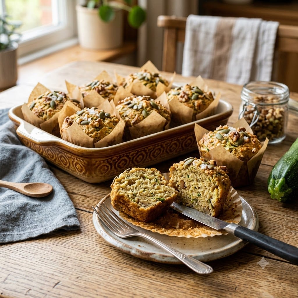 Muffin courgette keto