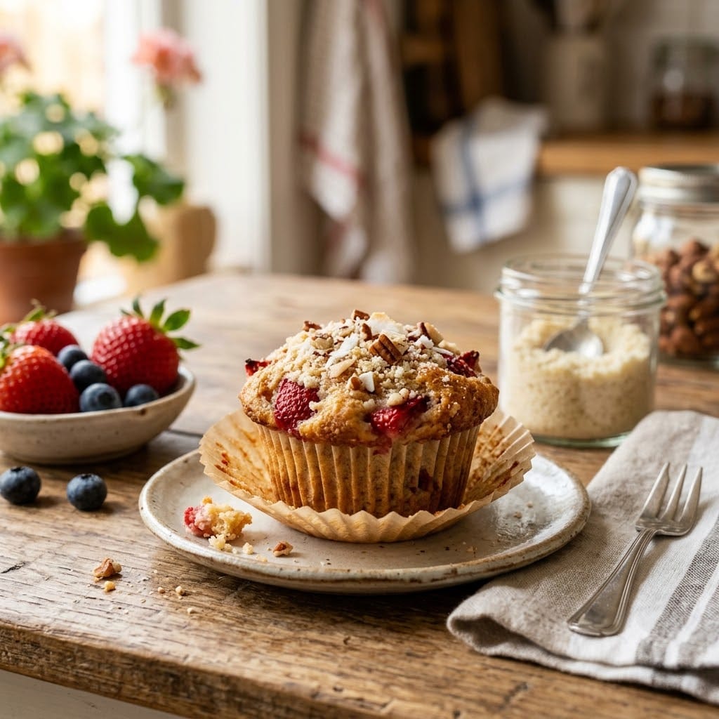 Muffin framboise keto