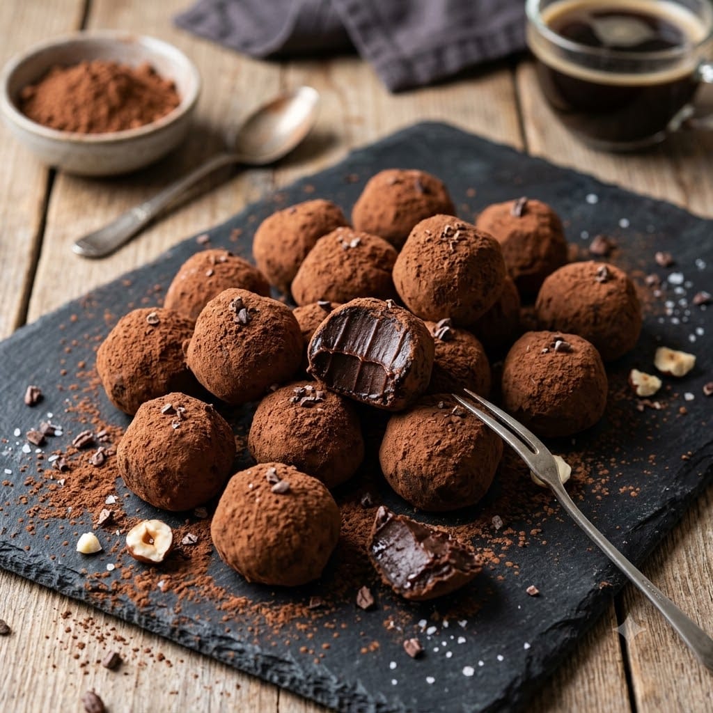 Recette de truffes keto au chocolat ultra fondantes