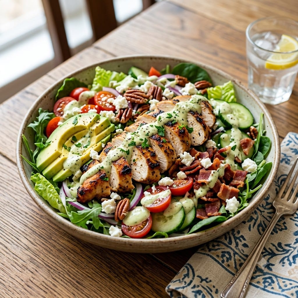 Salade de poulet keto