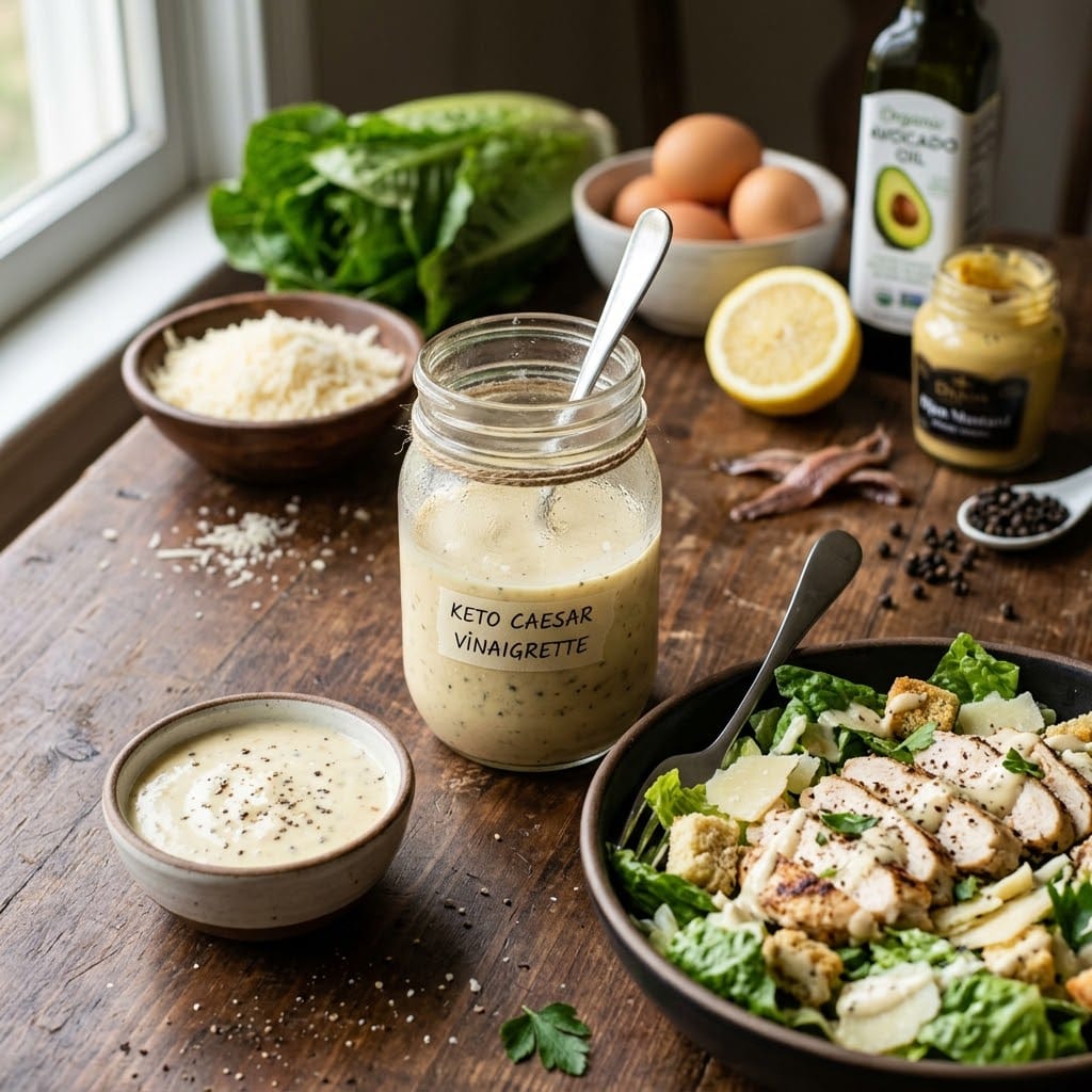 Vinaigrette César keto