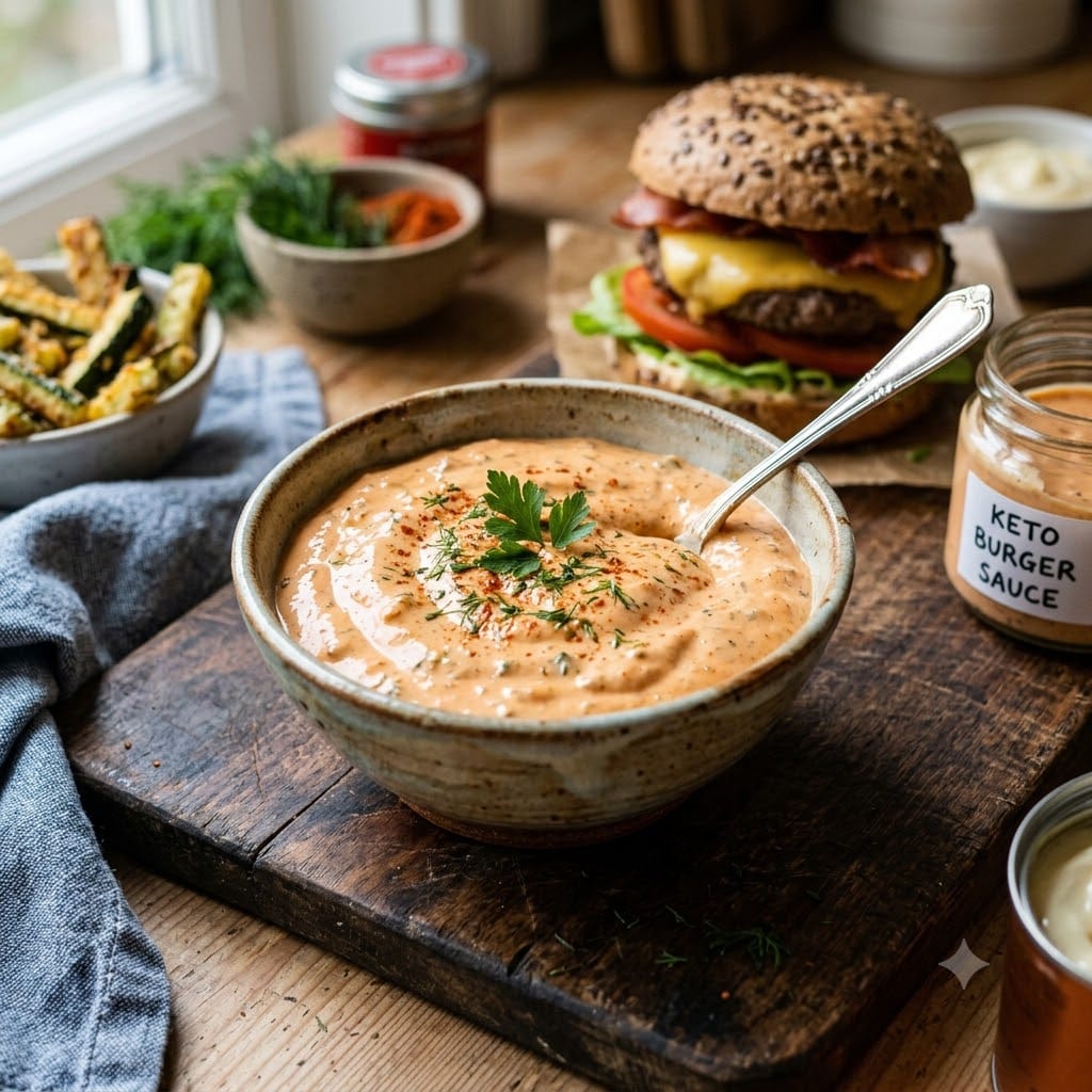 sauce burger keto