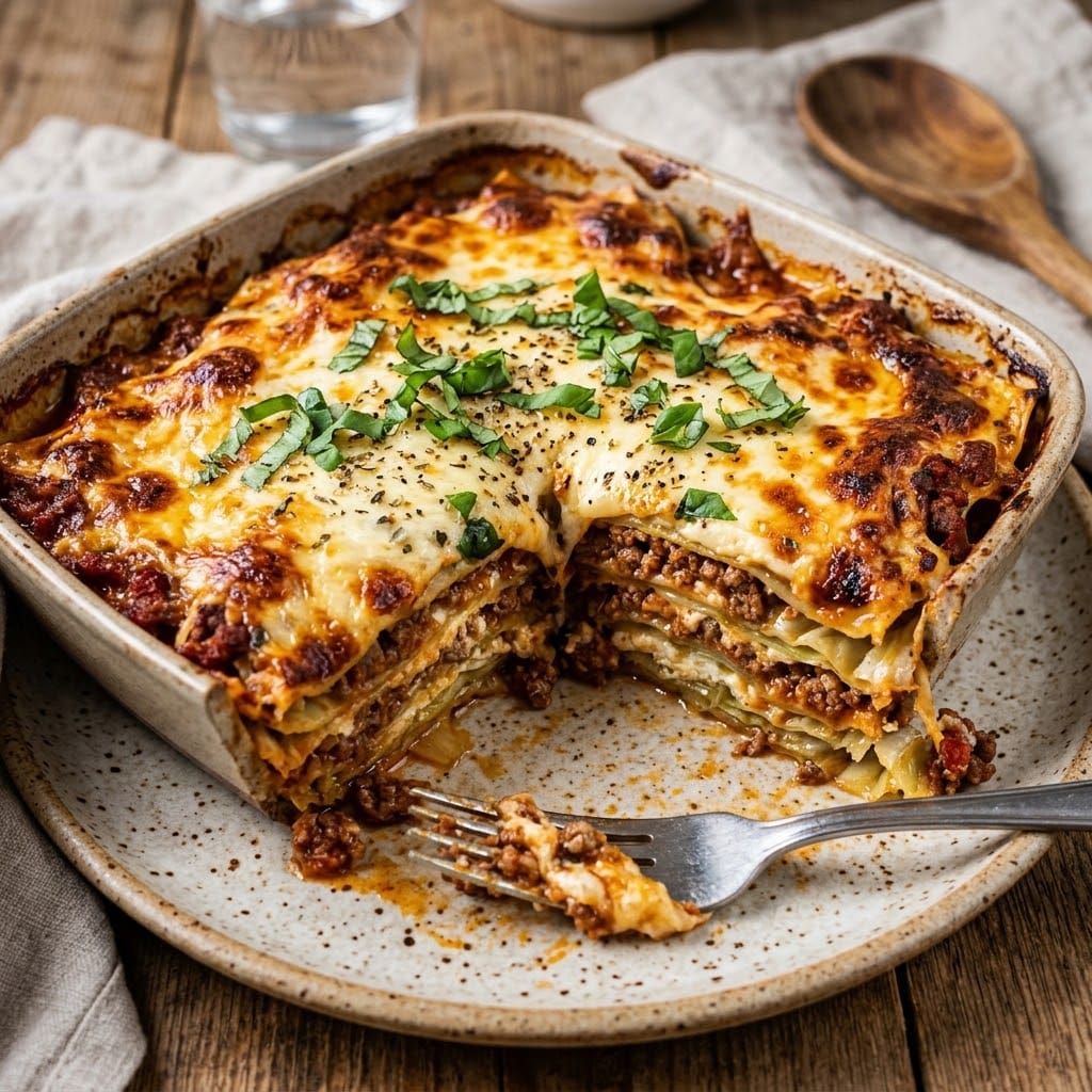 Lasagnes keto au chou