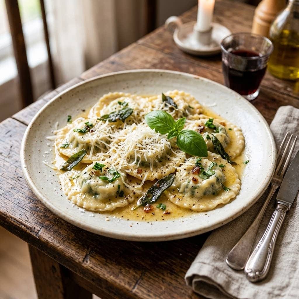 Ravioli keto à la ricotta et aux épinards