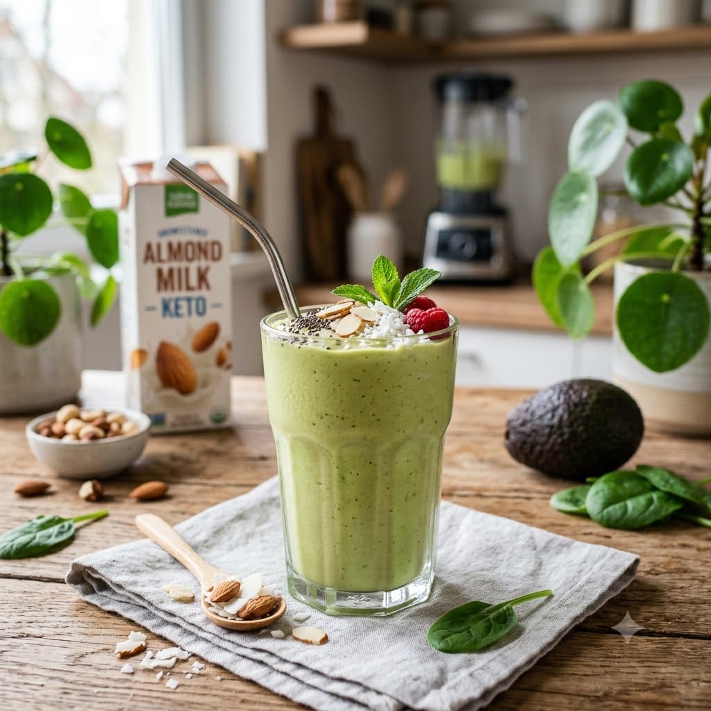 Smoothie keto au lait d'amande